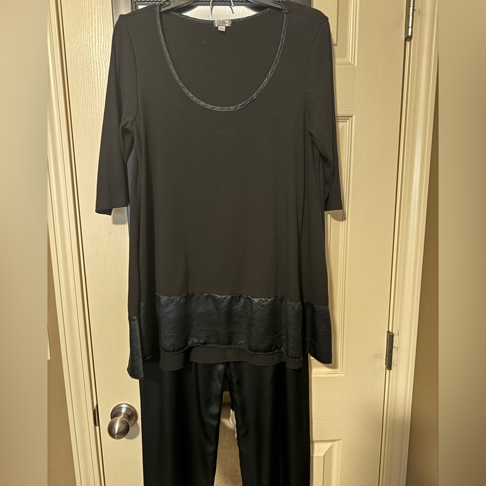 Elegant Satin PJ HARLOW Pajama Set